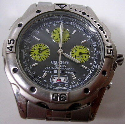 Chronograph watch beuchat genesis old circa 1990 WatchCharts