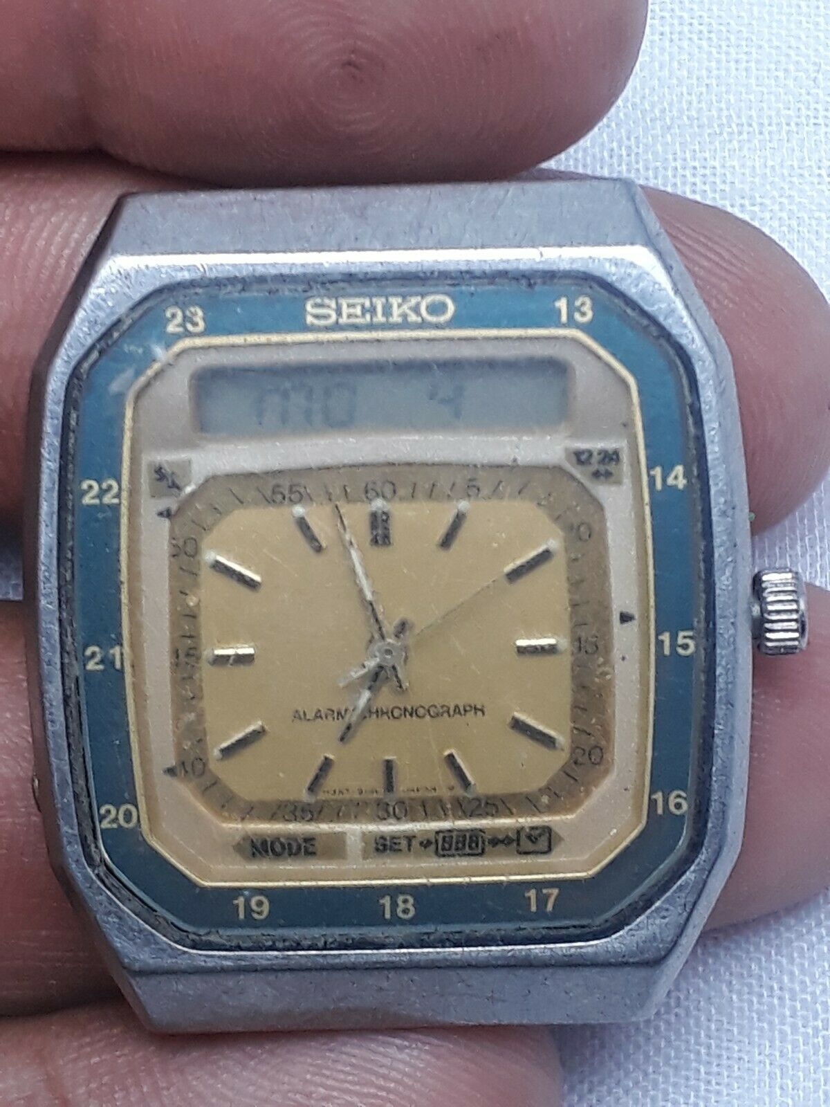 Vintage Seiko H357-507B Alarm Chronograph Men's Wristwatch As A