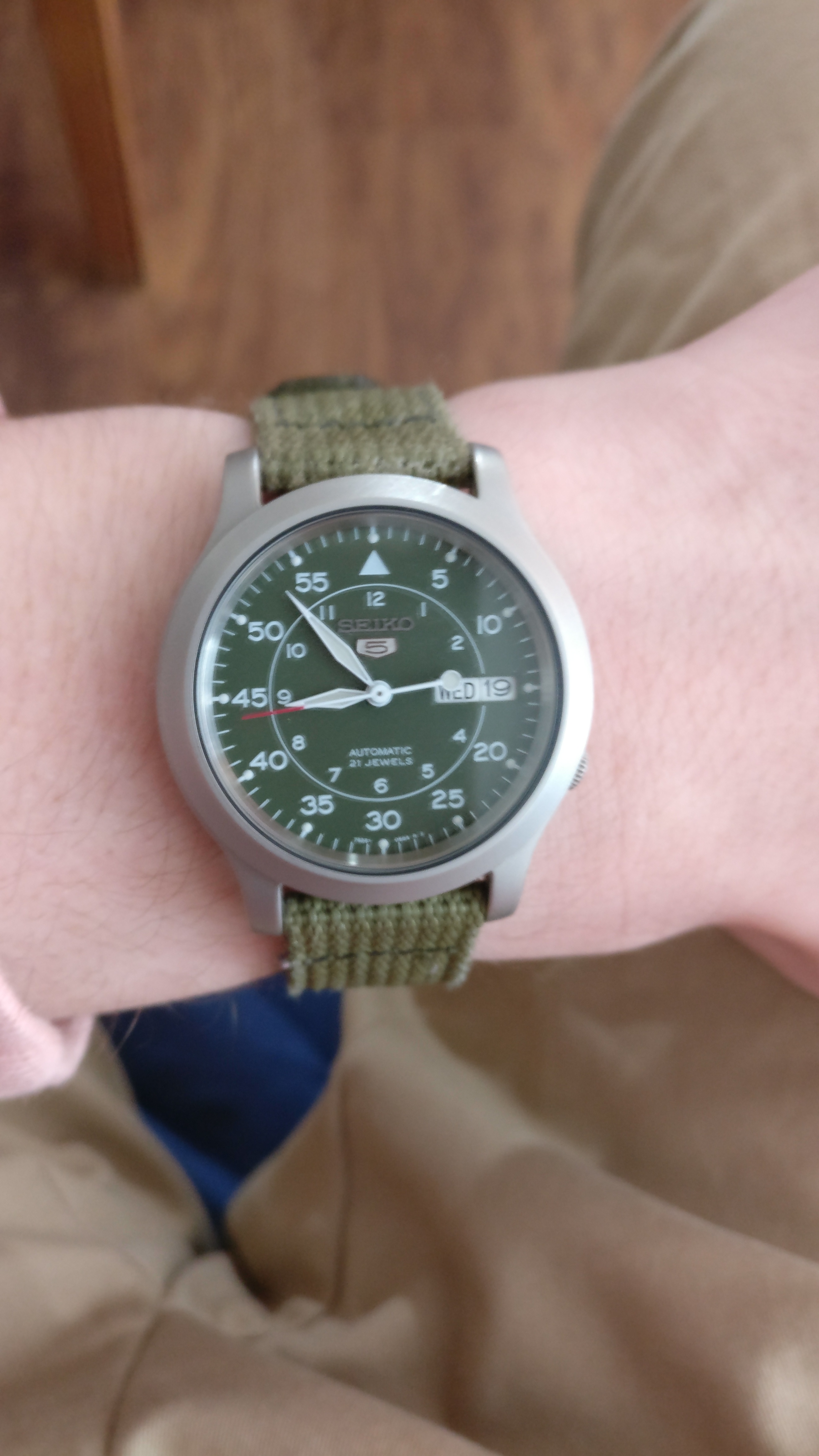 Seiko snk cheap green