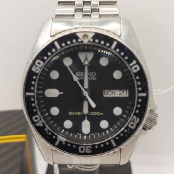 Montre Seiko Diver's 200m Automatique SKX013 (7S26-0030) Jaune - Occasion, Plongeur Vintage