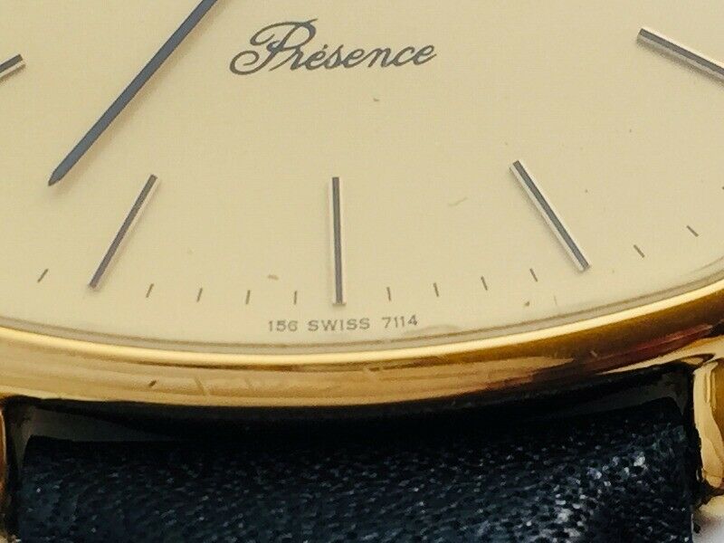 LONGINES Watch Presence 156 7114 Quartz 18K Gold Plated Date T707