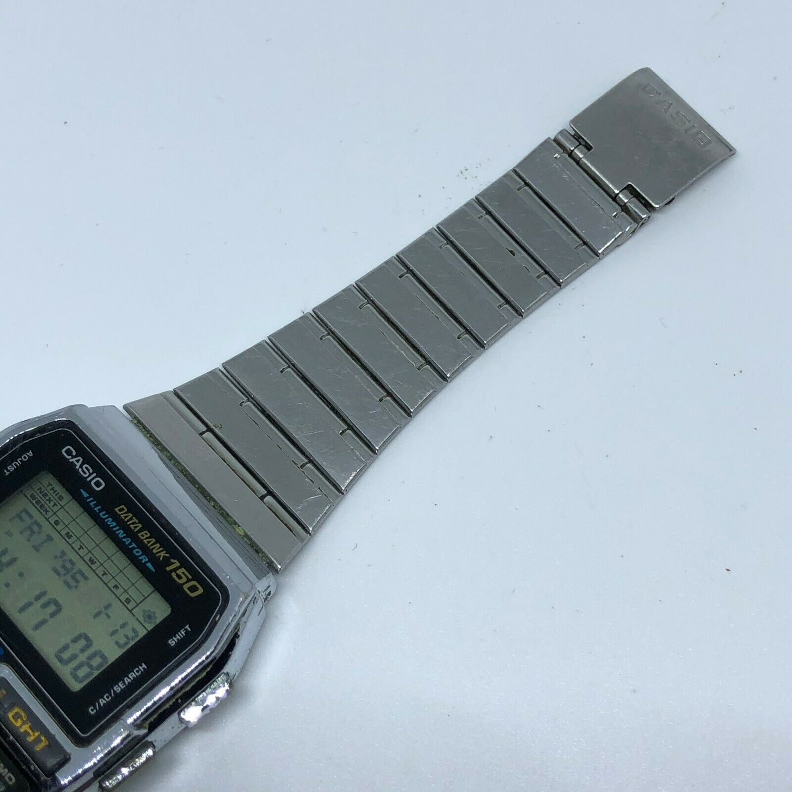 VINTAGE Casio DBC-1500 1477 Telememo Silver Databank - New Battery