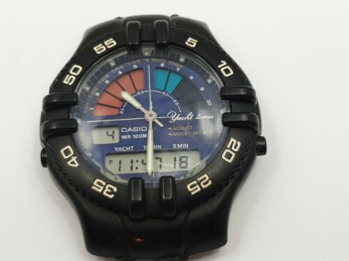 時計 casio YACHT TIMER trw-300 RARE VINTAGE CASIO 932 TRW-301 YACHT TIMER WATCH MEN,S STEEL