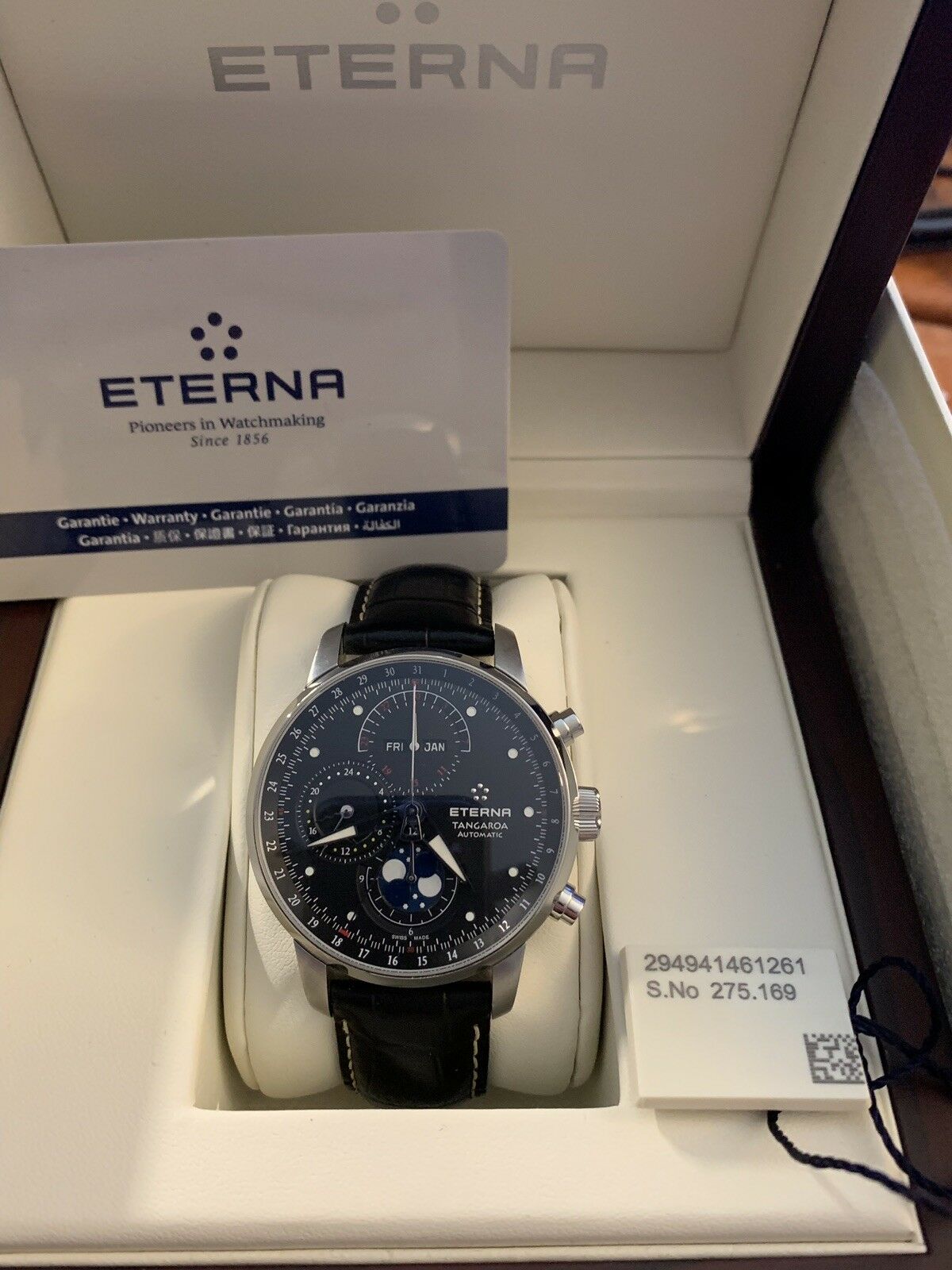 Eterna tangaroa moonphase clearance chronograph