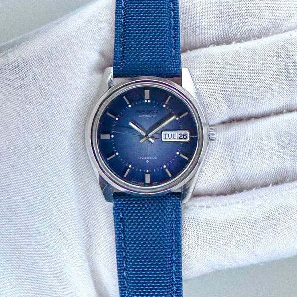 Vintage 1988 Seiko 63098029 Automatic Day/DateBlue Dial Men's Watch