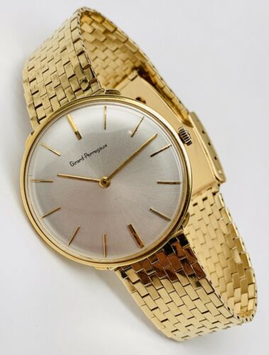 GIRARD PERREGAUX 18K Gold Vintage 1960 s Mechanical Men s Dress Watch NO RESERVE WatchCharts Marketplace