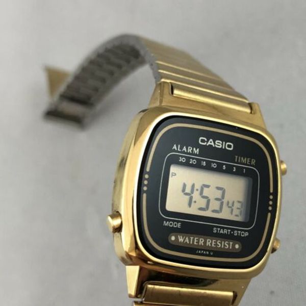 80s Ladies Casio Gold Plated Digital Watch LA670W Made In Japan Great ...