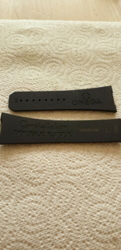 Omega constellation double eagle rubber online strap