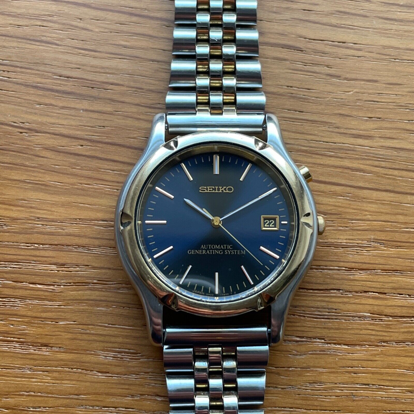 Seiko AGS Kinetic watch 5M22-7A60 | WatchCharts Marketplace