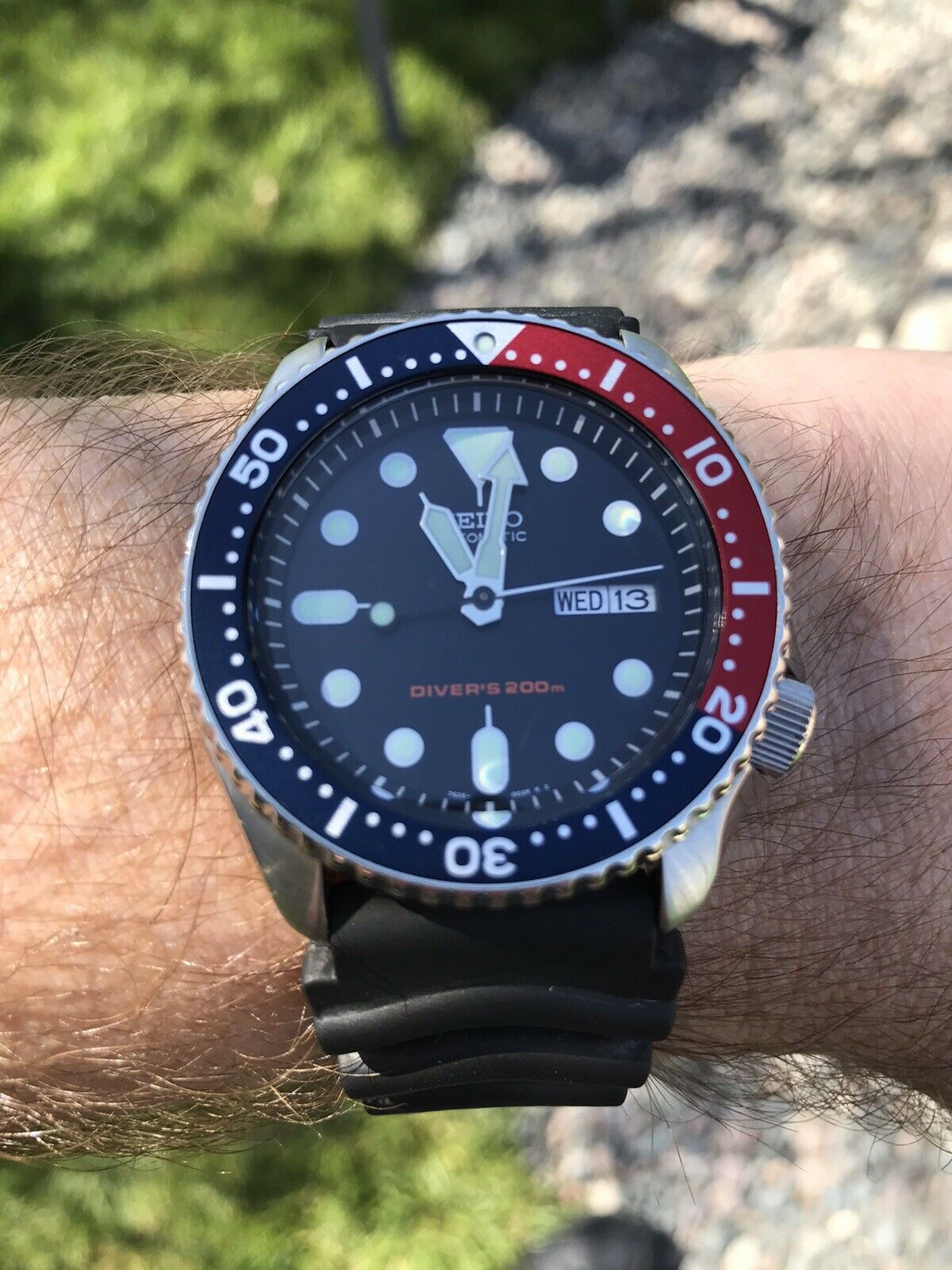 seiko divers automatic deep blue dial mens watch skx009k1