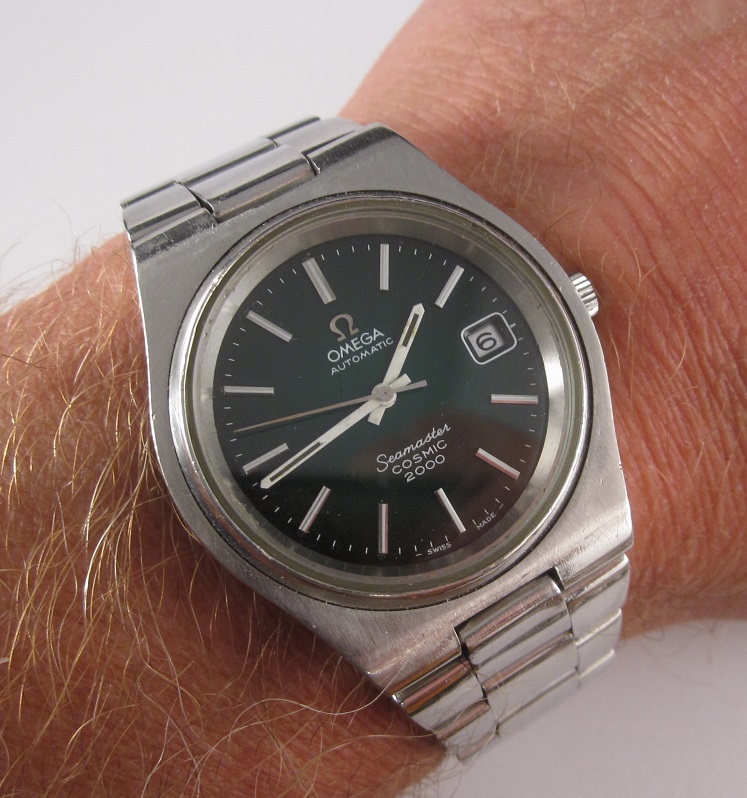 SOLD Omega Seamaster Cosmic 2000 integrated s s bracelet