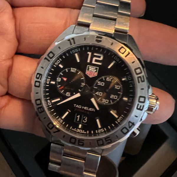 Tag Heuer Formula 1 White Dial Silver Steel Strap Watch for Men - WAZ1111.BA0875