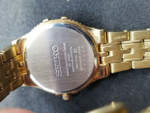 Seiko Quartz 7N82-0DH0 Women's Gold Tone 26mm Watch Sapphire Crystal New  Battery | WatchCharts
