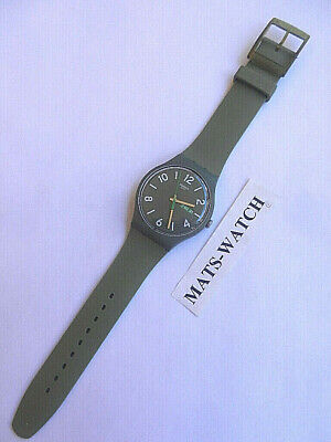 NEW! Swatch SUOG706 high quality — 41mm (called BACKUP GREEN) Silicone Watch