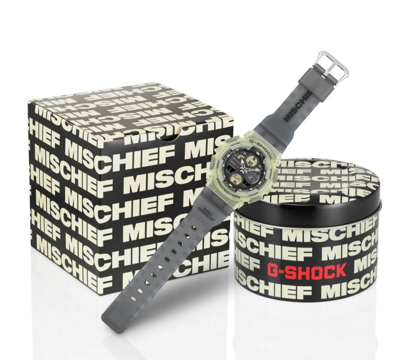 Casio G-Shock x MISCHIEF Collaboration GMAS140MC-1A Deadly 
