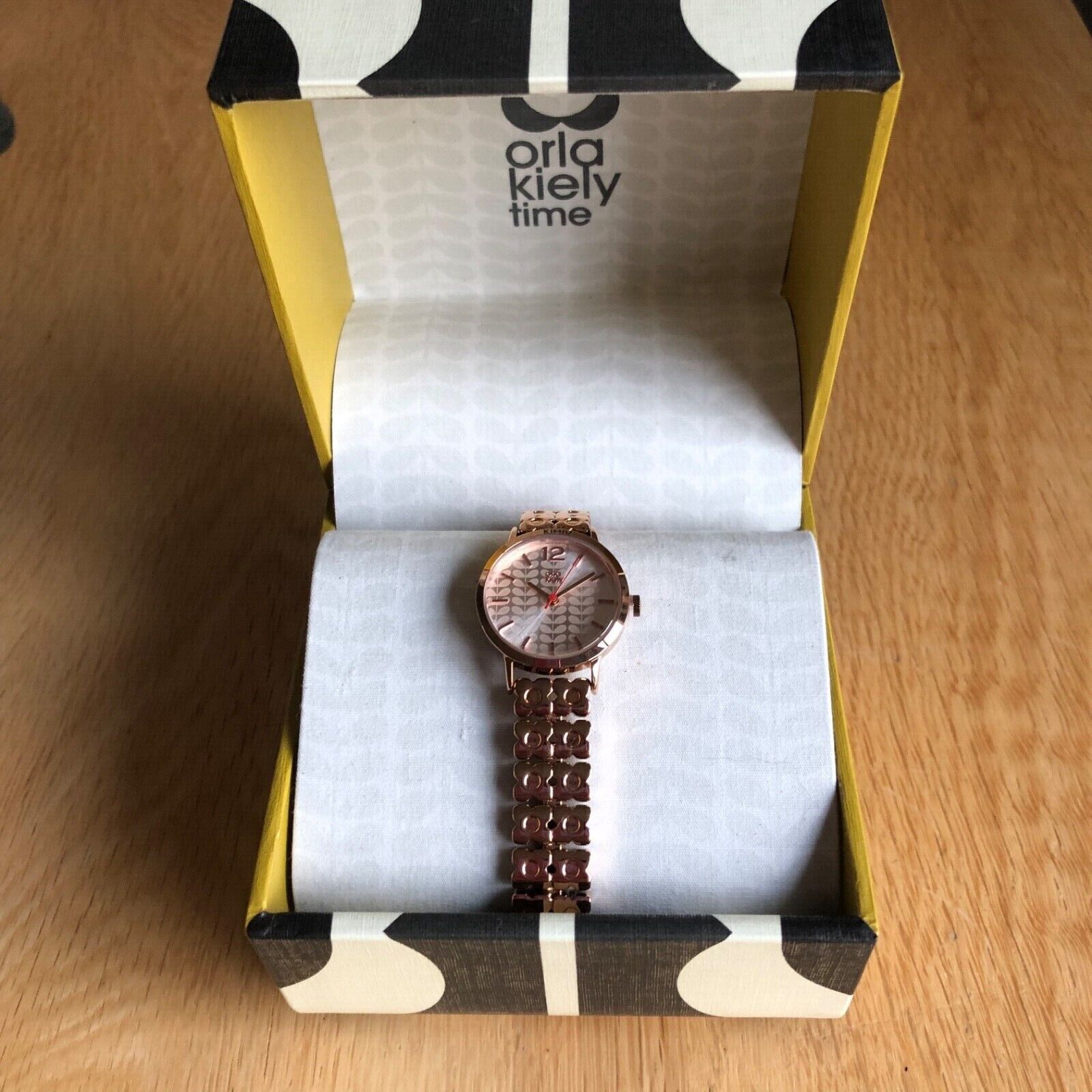 Orla kiely rose gold watch new arrivals