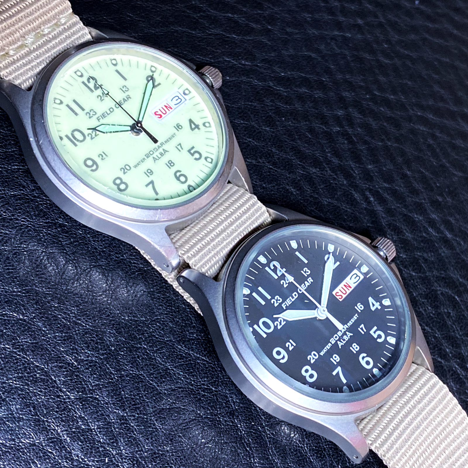SEIKO ALBA FIELD GEAR V743-8000 20BAR SCREW DOWN CROWN LUME QUARTZ SEIKO ALBA FIELD GEAR V743-8000 20BAR SCREW DOWN CROWN LUME QUARTZ