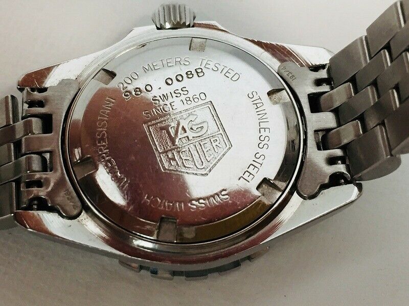 TAG HEUER Watch 1000 980.008B Black Women s Quartz St.Steel Date