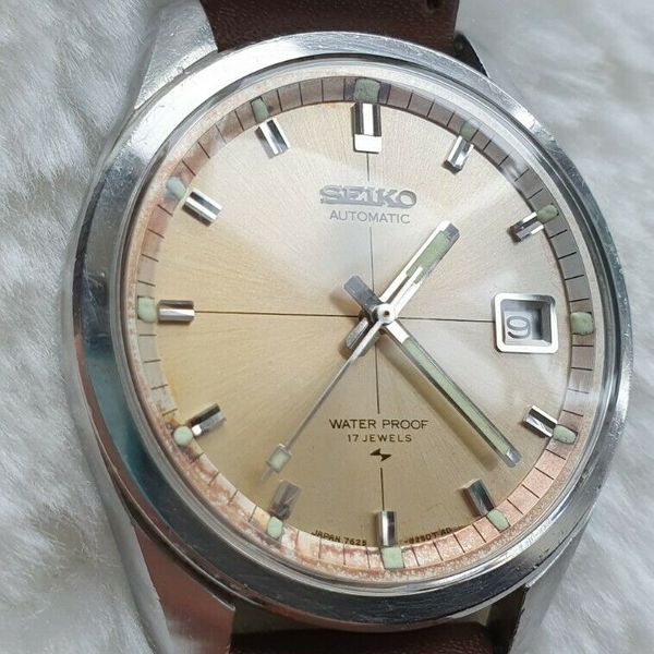 Seiko 7625 8233 Sportsmatic Automatic. June 1968. patina dial. | WatchCharts