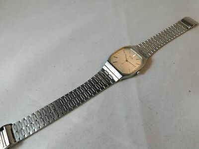 GOOD!! SEIKO 2621-5180 SILVER MEN'S VINTAGE WATCH JAPAN-A QUARTZ