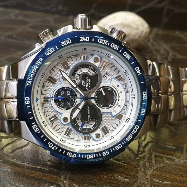 USED VINTAGE Men s CASIO EDIFICE EF 554 STEEL Chronograph JAPAN Quartz WatchCharts Marketplace