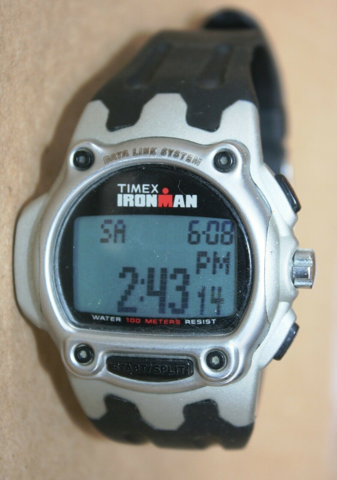 Rare Timex Ironman Data Link 851 Digital Watch Working No Cable