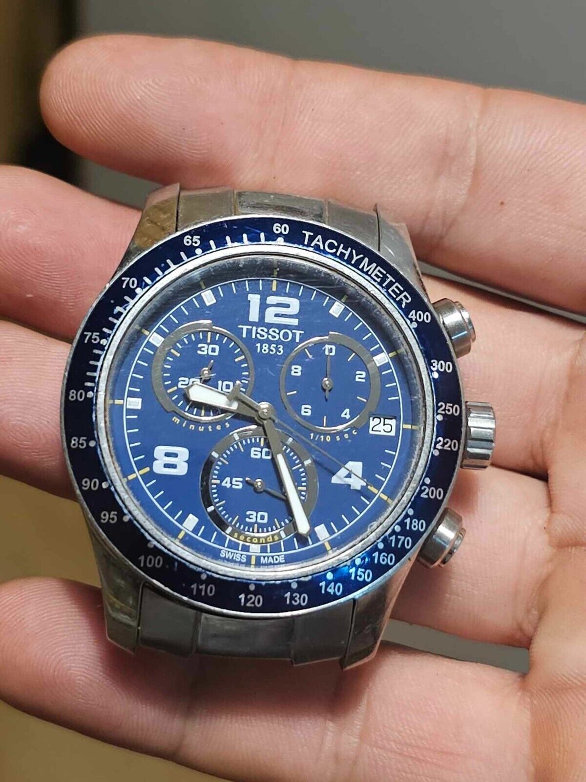 Tissot v8 hot sale chronograph blue