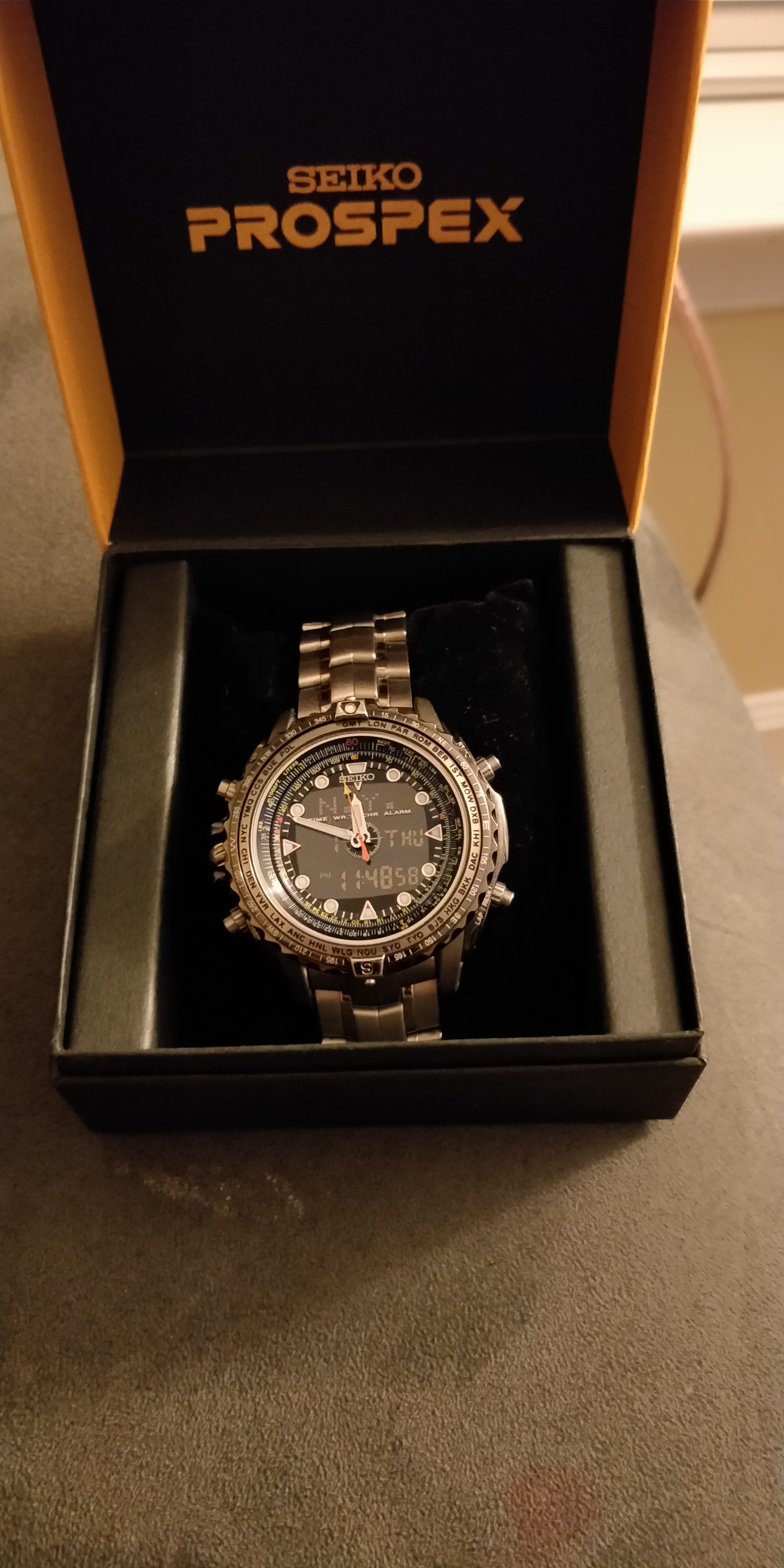 FS: Seiko Prospex Sky Professional SBDR001 Titanium Ana-digi 