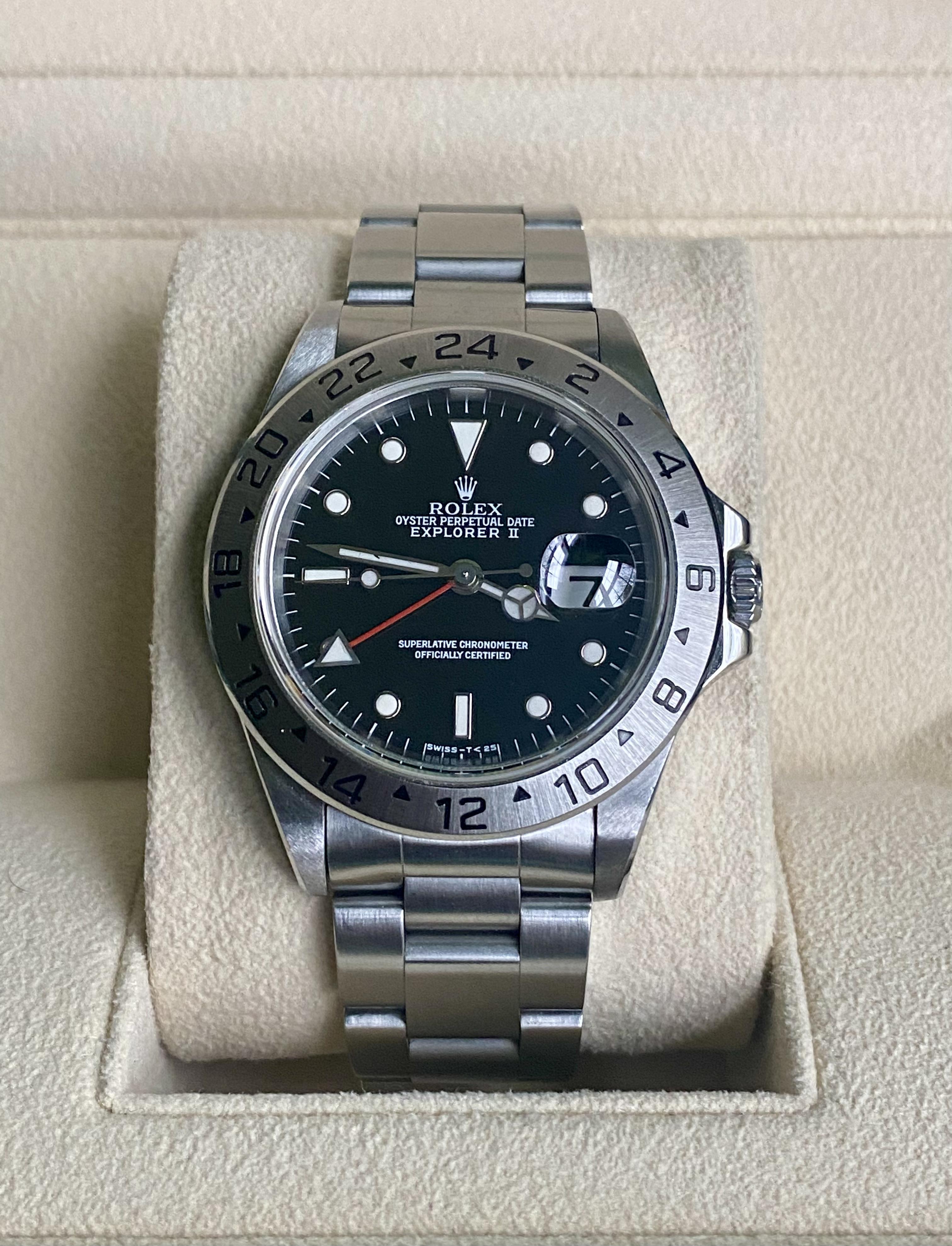 Rolex explorer shop ii 16570 black