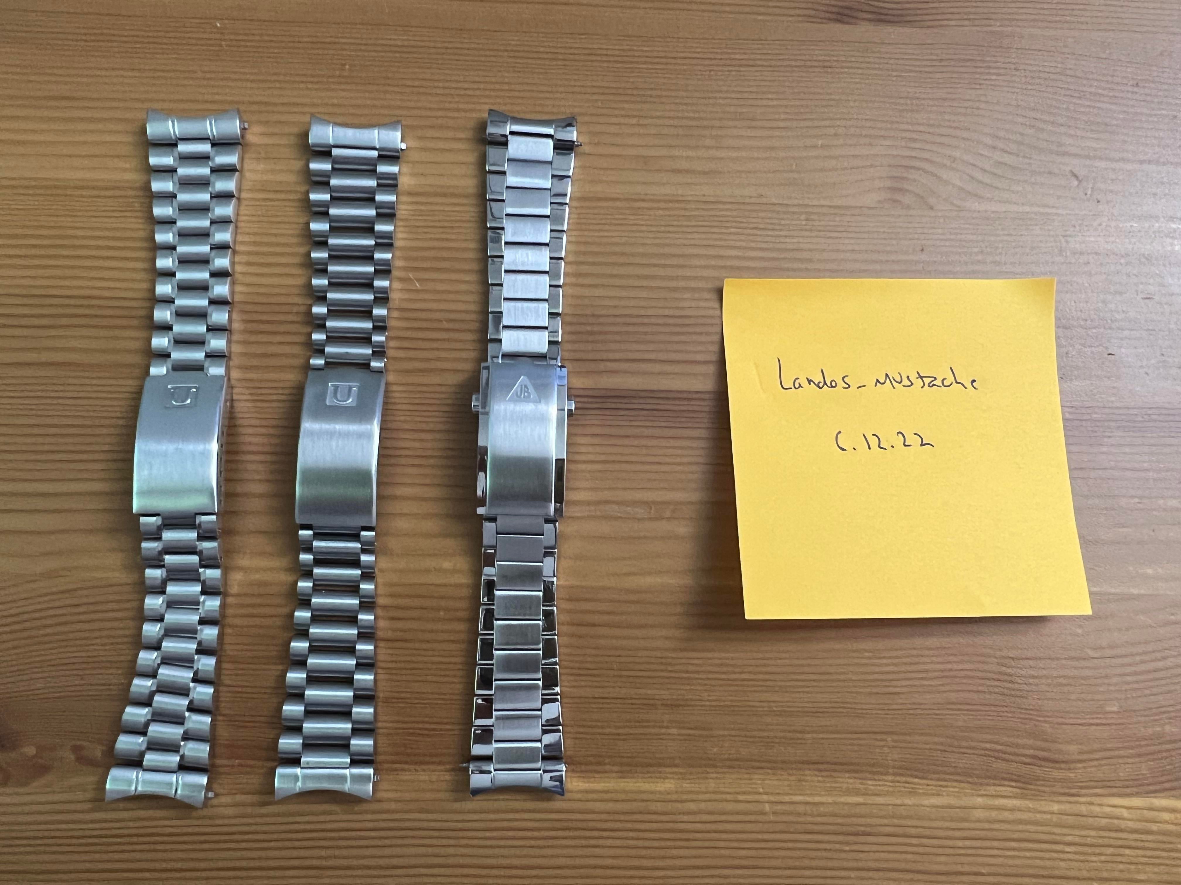 [WTS] Uncle Seiko 1479 bracelet for Speedmaster, Uncle Seiko 1450 President  bracelet for Speedmaster, Forstner Flat Link bracelet for Speedmaster and  post-2018 Seamaster | WatchCharts