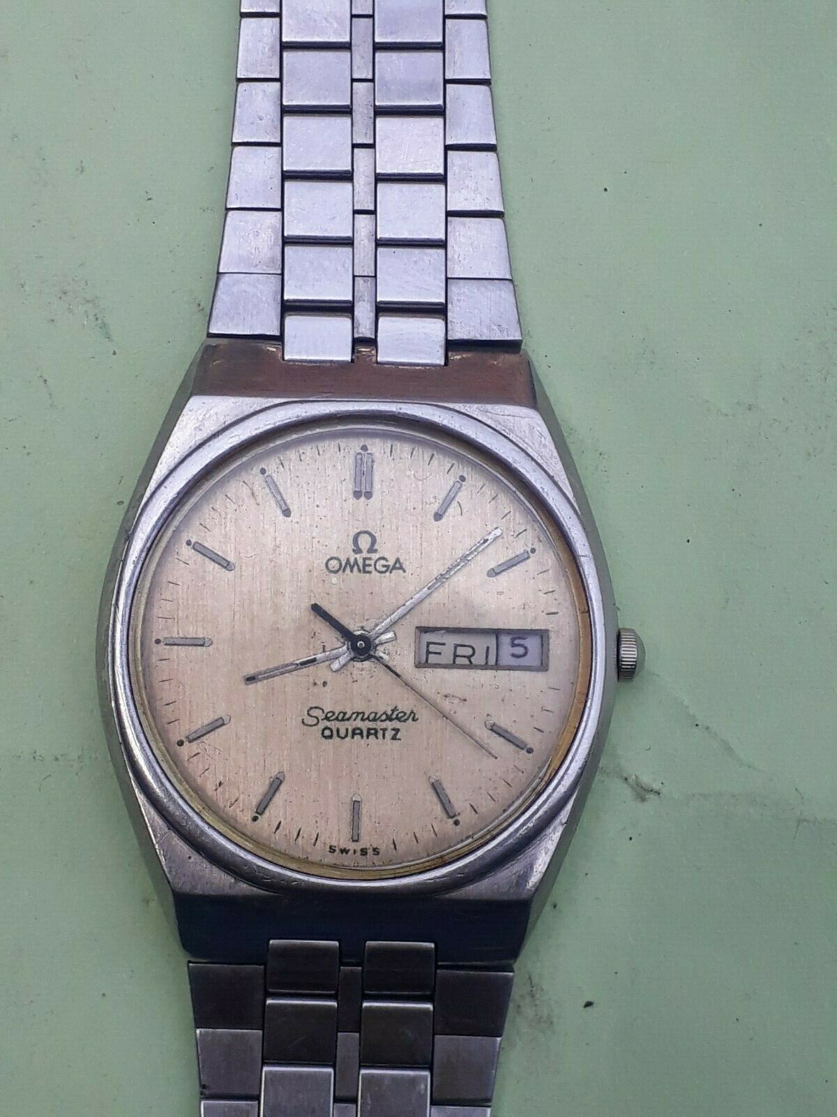 OMEGA Seamaster Quartz Day Date From Circa 1984 Double Reference