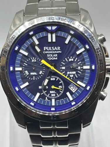 Pulsar chronograph 100m discount solar