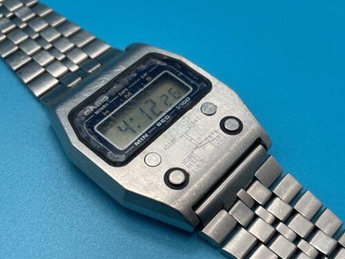 CASIO 52QS-14 VINTAGE LCD DIGITAL WATCH - 1978 - SPARES OR REPAIRS