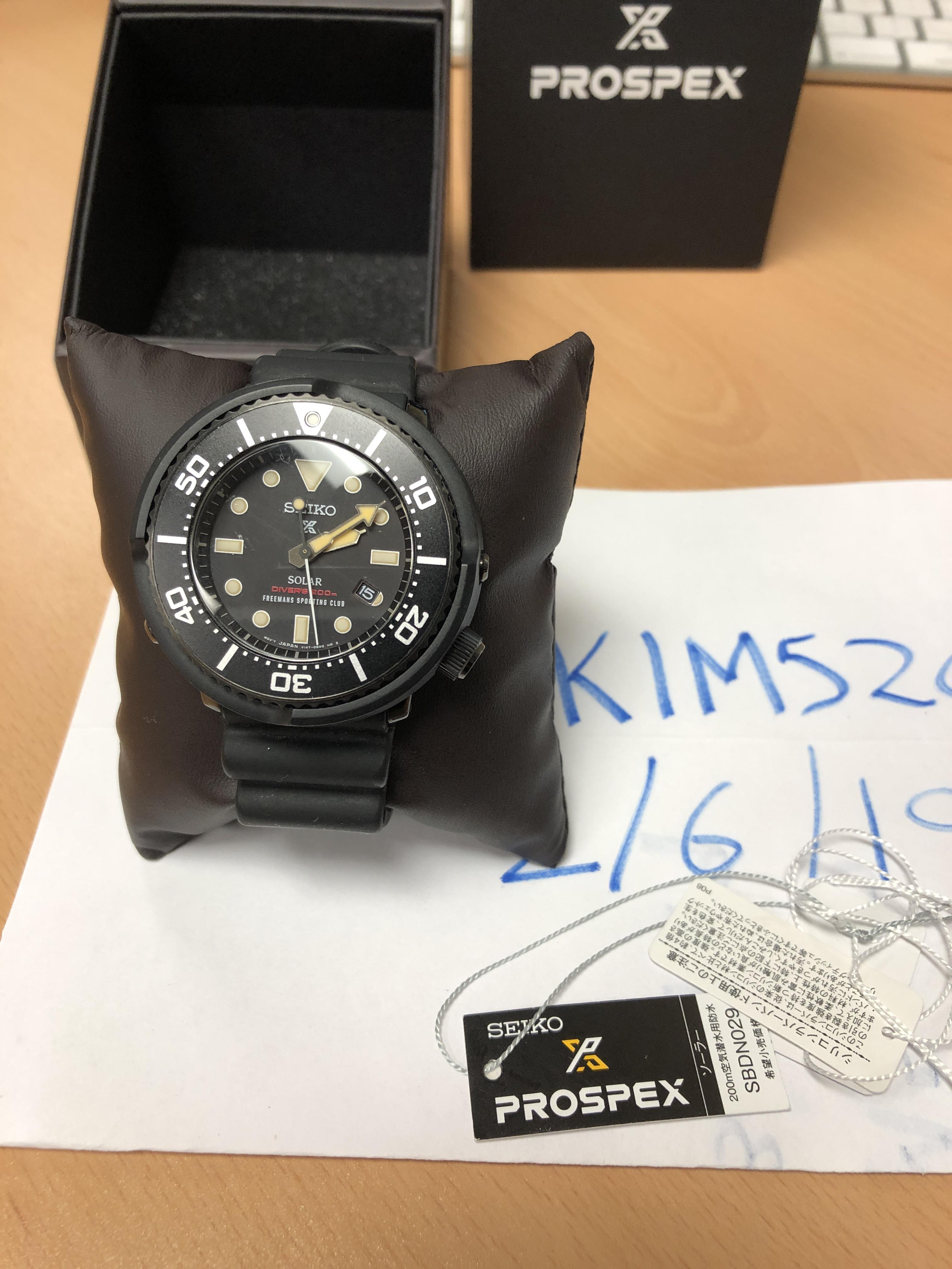 WTS] Seiko Solar Tuna Freeman Sporting Club SBDN029 #93 / 400