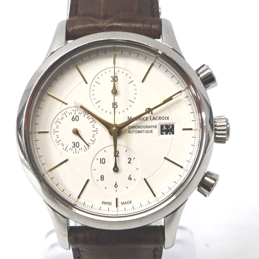 Maurice Lacroix Watch Chronograph Les Classic LC6058 White Dial