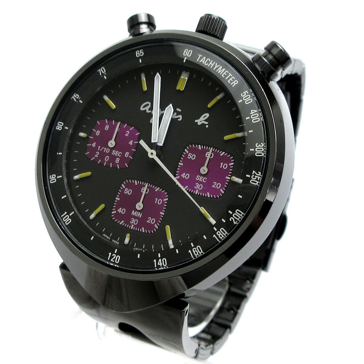 Seiko Agnes B Collaboration Bullhead V655-7010 Chronograph Mens