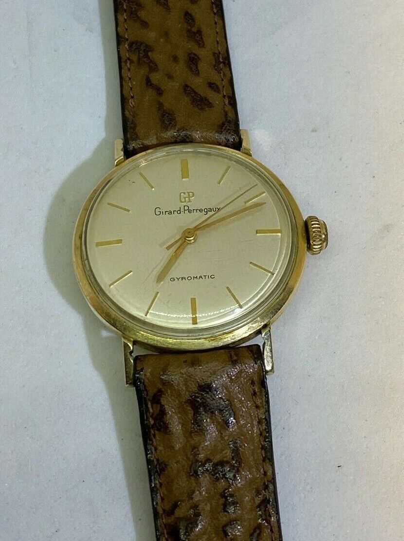 Vintage Girard Perregaux Gyromatic 17 Jewels Watch 10k Gold Filled