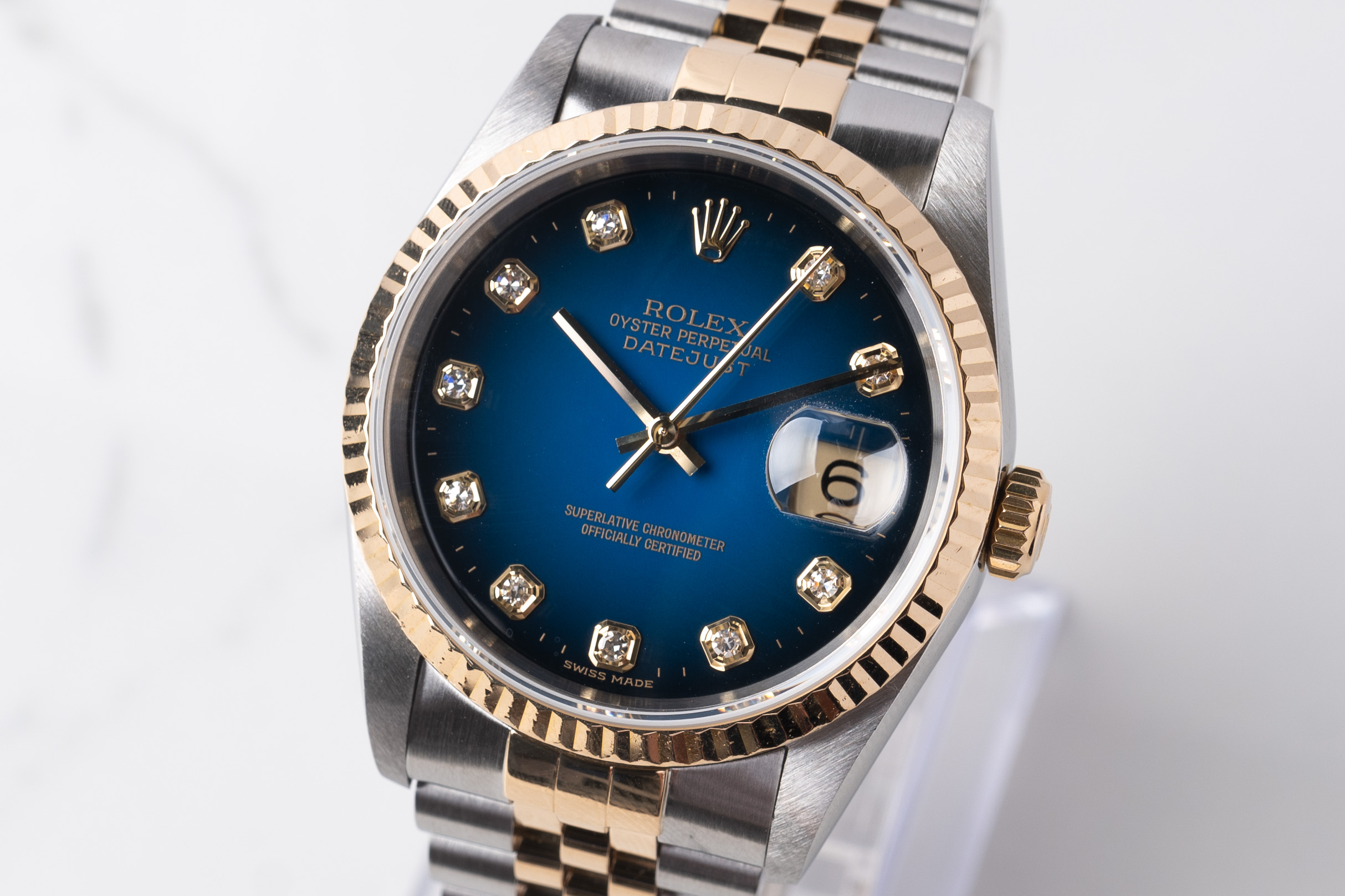 Rolex 16233 blue online diamond dial