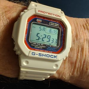 CASIO Solar G-SHOCK Digital Rubber WHT WHT GW-M5610LG-8JF #372E