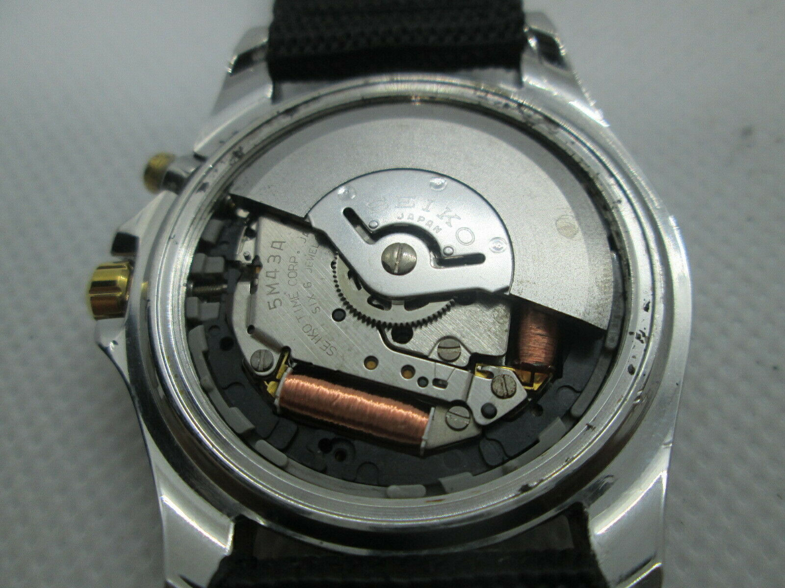 時計 SEIKO KINETIC 5M43-0D00 SEIKO KINETIC 5M43-0D00 DAYDATE 18KGP/STAINLESS STEEL QUARTZ MENS