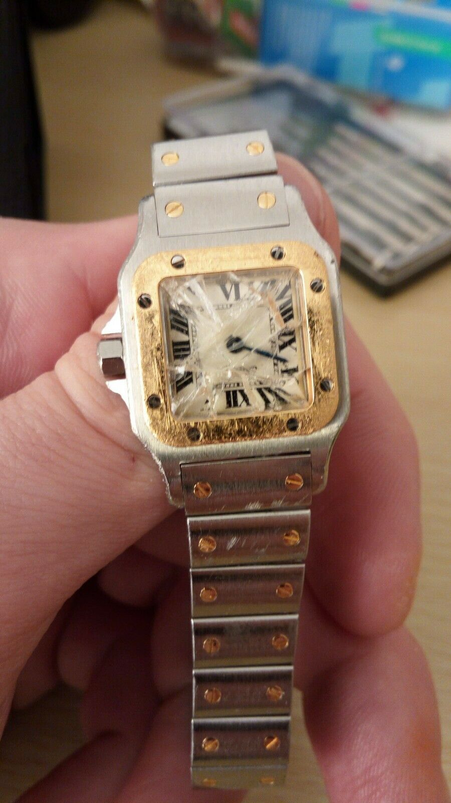 broken cartier watch