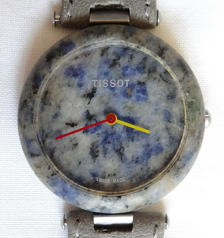 Vintage Tissot Rockwatch Rock Watch R151 Men s Blue Gray Granite