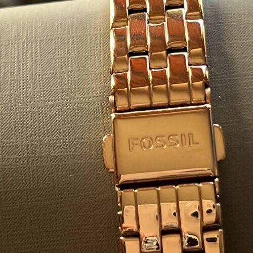 Fossil BQ3502 Tillie Mini Three-Hand Rose Gold-Tone Stainless Steel deals Watch