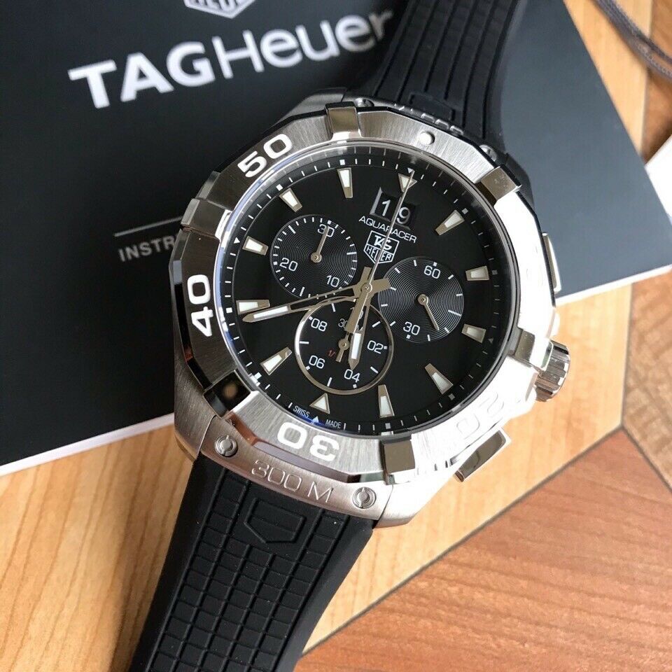 TAG Heuer Aquaracer 300M Black Dial Chronograph 43mm Men s Watch