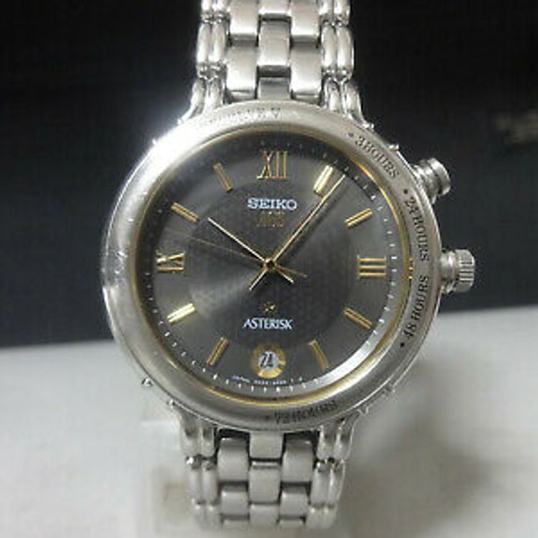 Japan 1993 SEIKO AGS watch [ASTERISK] 5M22-6A20 Original band, new  capacitor | WatchCharts