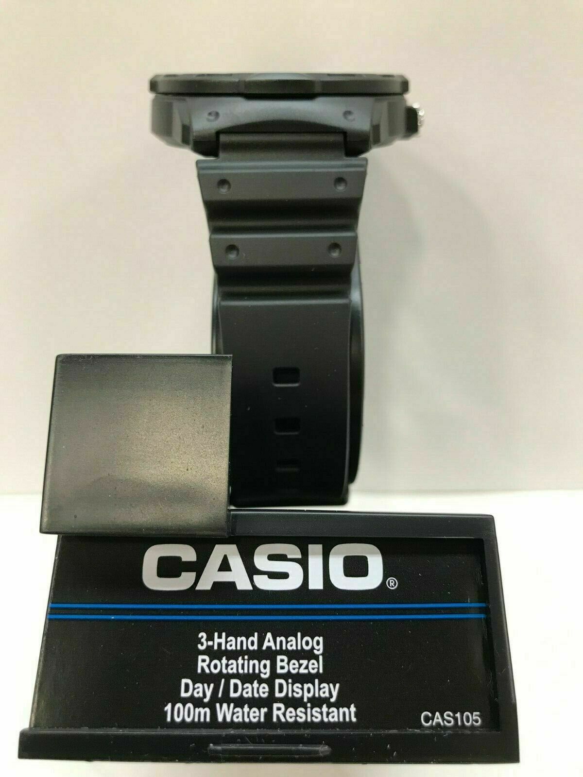 Casio 3 hand store analog rotating bezel