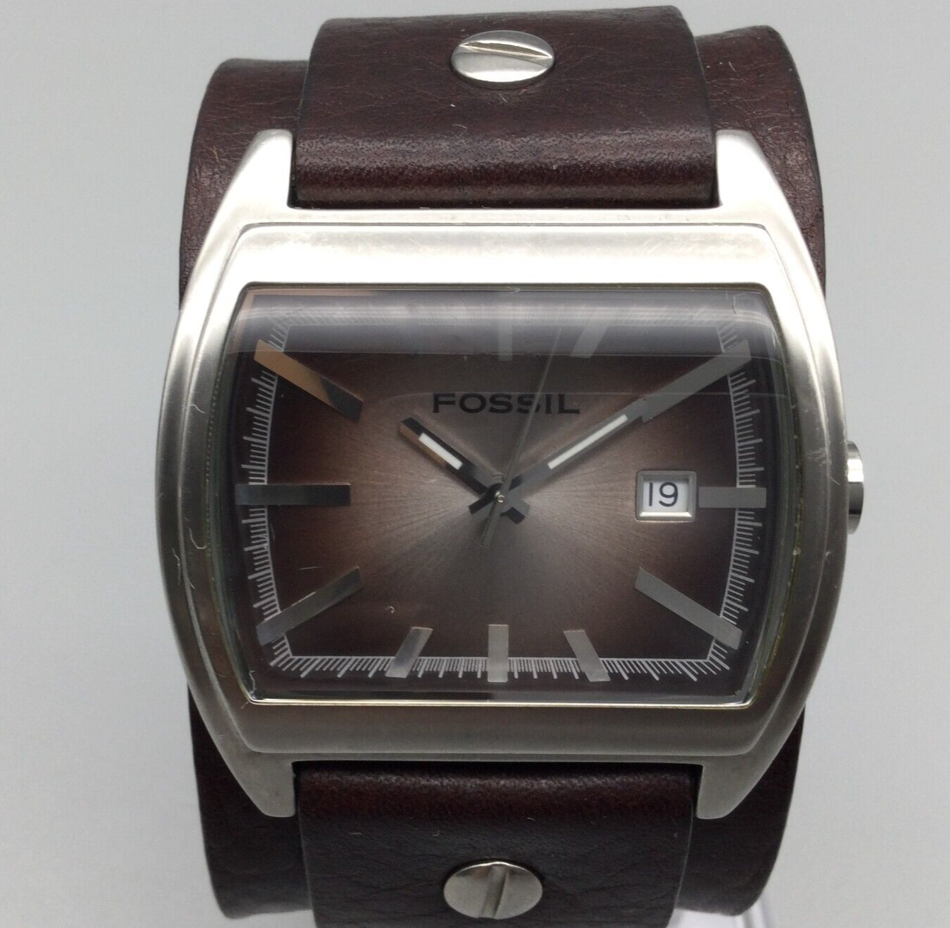 Fossil rectangle best sale watch mens