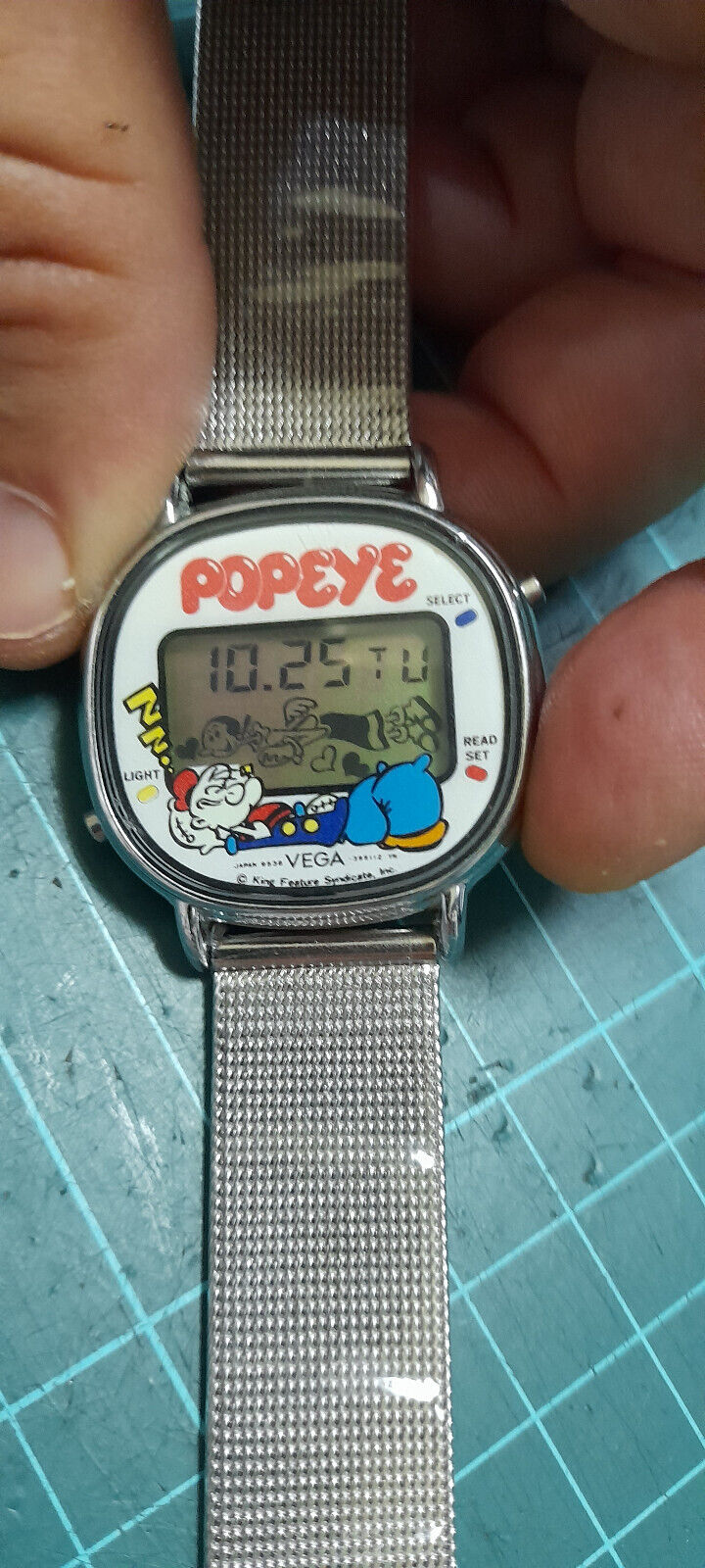 IPER RARE VINTAGE 80s VEGA By Citizen 9538-392311 LCD Watch Japan