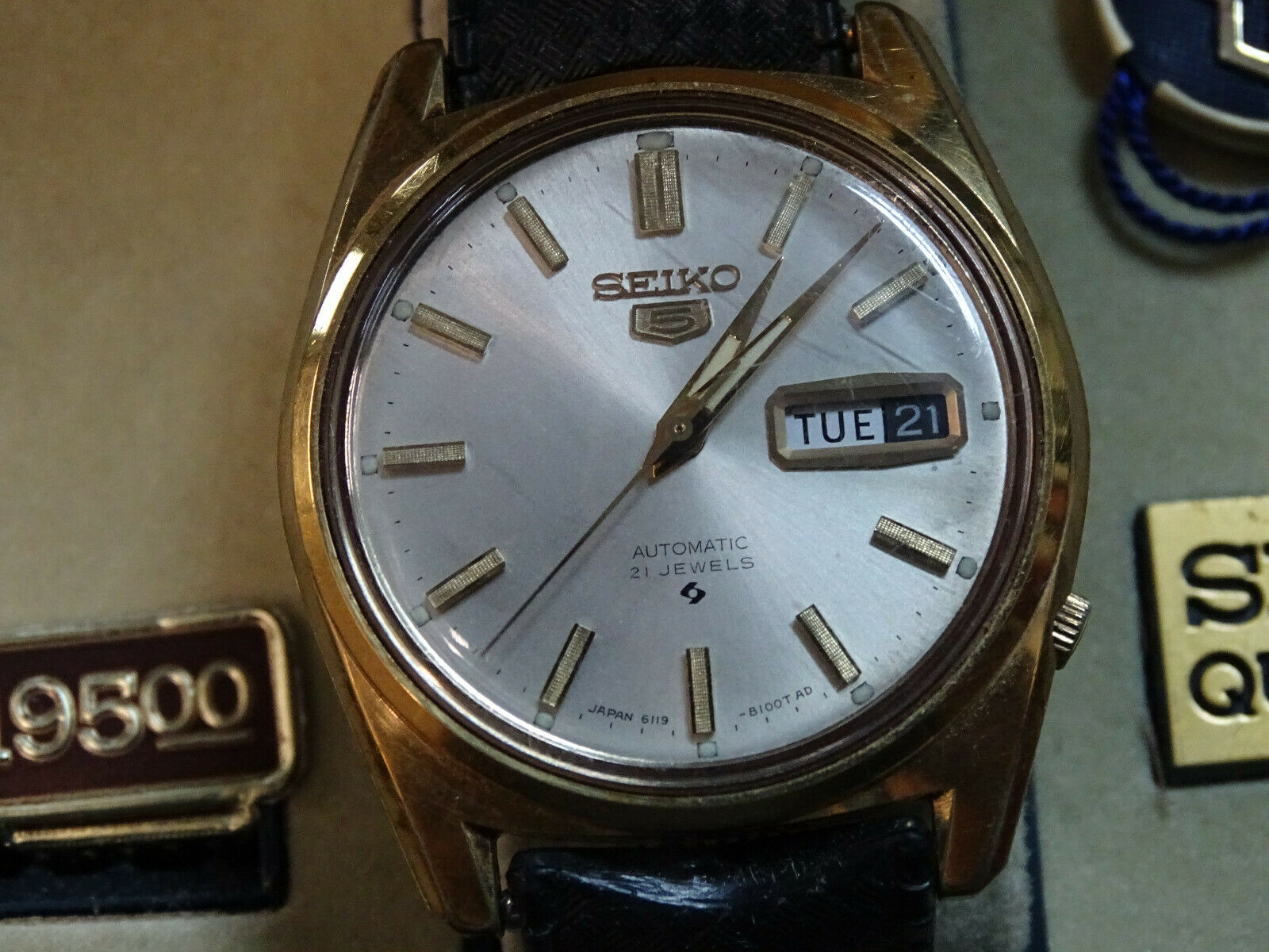 Vintage Seiko 5 6119-8090 21 Jewel Automatic Watch in Seiko Box ...