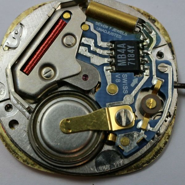 ETA 940.111 Quartz Movement, Working, Revue Swiss Quartz Golden Fleece